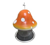 Gralara Mangeoire Solaire Champignon pour Oiseaux D'extérieur, Idéale pour Les Merles Bleus, Les Oiseaux Chanteurs et Les Oiseaux Sauvages.