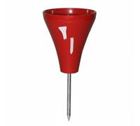 Gralara Marqueur de Golf Marqueur de Départ Cône Repère de Trou Pointe Métal Solide Finition Brillante Repères Latéraux Contrastés Orientation Claire Parcours Entraînement Routines, Rouge
