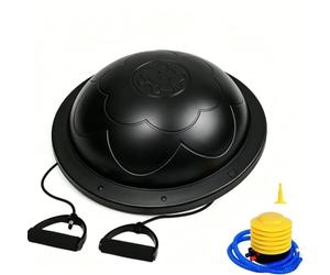 Gralara mi-Ballon avec Résistance Compact mi-Ballon D'équilibre Léger Station D'équilibre pour Adultes, Noir