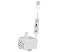 Gralara Mini Pompe d'aquarium 3 W USB réglable, Portable, Petite, Pratique, Submersible, câble de 150 cm, pour Fontaine intérieure et extérieure, Côté