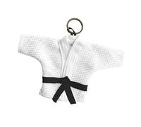 Gralara Mini Porte-clés Uniforme Judo Keychain Coton | Tissu coton texturé, design mini gi authentique, porte-clés ou sac, décoration personnalisée, cadeau judoka et instructeur