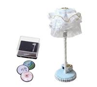 Gralara Miniature Lecteur Musical pour Maison de Poupée avec Trois Disques et Canapé Décoratif pour Salon Chambre Salle de Jeux
