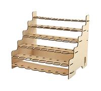 Gralara Module de Bricolage pour Flacons de Peinture et de Pigments, Outil époxy, Armoire de Rangement en Bois Multicouche, 38 Trous 26mm