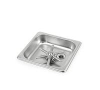 Gralara nettoyeurVerre Encastrable Compact Lave-Gobelet Robuste Ustensile pour Café, Petit Modèle en Acier Inoxydable avec Tête en Acier