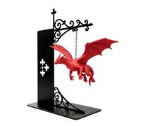 Gralara Ornement Dragon Chaîne Fantaisie Robuste, Statute Dragon Suspendu, Résistant, pr angle Lecture, Rouge