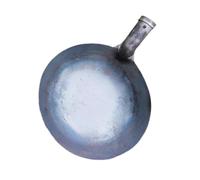 Gralara Outil de Fosse septique, cuillère d'égout, louche à Eau en Fer, louche en métal, pelles de tamisage pour pelouse, Diamètre 23cm