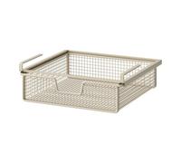 Gralara Panier de Rangement sous Étagère en Acier Carbone, Étagère de Tri pour Chaussettes, Support de Rangement avec Grande Capacité de Stockage, Organisateur Suspendu de Tiroir pour Armoires,Blanc L