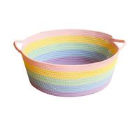 Gralara Panier pour Chat Corbeille pour Animal Lit de Maison de Jeu Griffoir en Corde Fait Main pour de Grattage Adapté Aux Petits, S