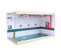 Gralara Parking Souterrain 1:18 Détails Réalistes Diorama de Stationnement Décor Simulé Maquette Underground Parking Souterrain pour Collectionneurs