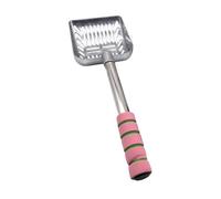 Gralara Pet Cat Litter Deep Indoor Cat Litter Pan Sifter Hollow Out Sifting Antochable Grand pour Bunny Puppy Chiens, Rose