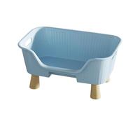 Gralara Pet Hammock Lips de Lit surélevé Repos de Repos Résistant Aux Lounge Cat surélevé pour Chaton Indoor et en Plein Air, M Blue