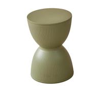 Gralara Petit Repose-Pieds Rond Ottoman, Petit Repose-Pieds pour Porte d'entrée, Salle de Jeux, Salon, Vert Clair