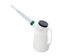 Gralara Pichet Huile Bec Verseur Bidon Translucide Poignée Confortable Capuchon Anti-poussière Facilité Remplissage Convient Garage Auto Bricolage Entretien M, 1.2l