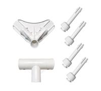 Gralara Pièces Cadre Piscine carrée, goupilles pour Jardin, Construction Robuste, équerre d'angle en T