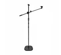 Gralara Pied Audio Capture vice sur Pied Stable Bras Perche Télescopique Gestion s Câbles Intégrée Équipement Audio pour Chanteurs, Podcasteurs, Support De Microphone À Double Pince