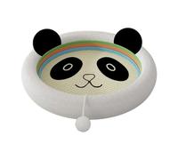 Gralara Planche Griffoir pour Chat Comprenant Lit Griffoir Coussin Jouet Sisal Confectionnée en Sisal et Velours Offre Un Espace Douillet et Protège des, Panda