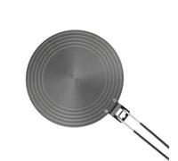 Gralara Plaque à Conduction Thermique Uniforme Plaque Diffuseur Chaleur Poignée Pliante Ne Se Déforme Pas Facilement, 24x6 Cm