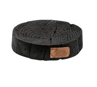 Gralara Plateau Rond En Bois Carbonisé Texturé Plateau Rond En Bois Robuste Plat Plaque Métallique pr Hôtellerie, Console