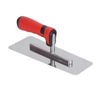 Gralara Plâtresse Truelle Lisseuse Taloche En Acier Inoxydable Finition Plate Poignée Confortable Adaptée pour Application de Ciment Plâtrage et Pose, Style C
