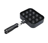Gralara Poêle à Takoyaki 12 Cavités, Poêle à Griller, Ustensile de Cuisine Multifonction, Machine à Boulettes de Takoyaki avec Poignée pour Intérieur et Extér
