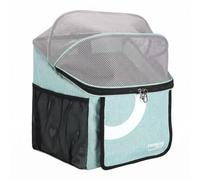 Gralara Porte-bébé Vélo pour Animaux Panier Avant Vélo Sac Transport Chat Chien Panier Cycliste Libération Rapide pour Changer de Mode Maille Respirante et, Bleu Ciel