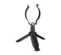 Gralara Porte-Canne à Pêche Portable Support de Canne à Pêche Trépied Télescopique Pliant de Canne à Pêche Stable pour Variés Matériaux Cao, Noir