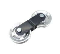 Gralara Poulie de Fitness Roue de Poulie Double Rangée Bloc de Roulement Système de Tirage Conception Silencieuse en Métal pour Mouvement Efficace Approprié, Poulie de 88 Mm