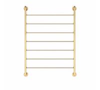 Gralara Présentoir Mural à Rubans Stable Rack Mural à Rubans Multi-Niveaux Anti-Rouille Rangement de Loisirs pour Créateurs, Atelier, Doré, Sept Couches, 70x10x90cm