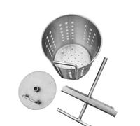 Gralara Presse à Miel Manuelle avec Poignée, Extracteur Multifonction Jus/Fromage/Cidre en Acier Inoxydable 304, Appareil de Pressage pour Cuisine et Maison, 20 Cmx13 Cm