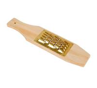 Gralara Râpe en Bois Râpe de Table Râpe à Légumes Râpe Manuelle Râpe à Fruits avec Élément en Cuivre Épaissi pour Coupe Précise Adaptée à la Cuisine, 4 * 5 holes approx 8MM