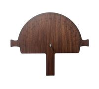 Gralara Rapporteur D'angle En Bois Robuste Outil Mesure D'angle Double Échelle Anglemètre pour Ossature, Bois Carbonisé, Version Améliorée