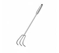Gralara Râteau Agricole Râteau de Jardin Râteau à Main Cultivateur de Sol Manche Long Ergonomique et Tête Inamovible avec Acier Inoxydable Épaissi Résistant à , 70CM , 3-Dents