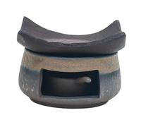 Gralara Réchaud à Thé Céramique Chauffe-thé Portable Support Bougie Pottery Utilisation pour Maison Bureau Ambiance Inspirée Du Style Japonais, Style A