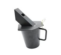 Gralara Récipient en Métal pour égouttoir, Robuste et Professionnel, Seau Incliné à 45°, Accessoires pour Gril