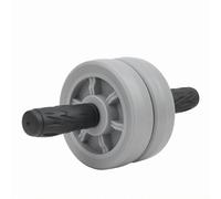 Gralara Roue Abdominale Rouleau Abdos Appareil Gainage Roue de Core à de 15cm avec Stabilité Accrue et Mouvement Contrôlé, Roulette Abdominale Double Silencieuse Grise De 15 Cm De Diamètre