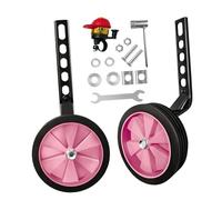 Gralara Roues d'apprentissage pour Vélo Enfants Résistantes à l'usure Design Réglable Accessoires Nécessaires pour l'Équilibre Adaptées aux Cours de Cyclisme, Rose