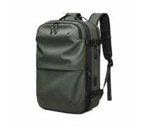 Gralara Sac à Dos de Travail Remplissage En une Seconde Sac à Dos Porte-Ordinateur Grand Volume Bagagerie pour Hommes, Trajet, Bureau, Vert, Vert Armée, 19 Pouces