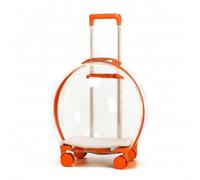 Gralara Sac Transport à roulettes Multidirectionnel Valise Multifonction Bagage pour Déplacement, Vétérinaire, Orange