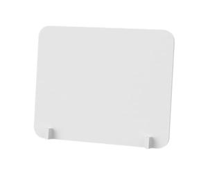Gralara Séparateur de Bureau Amovible en PVC, Panneau de Partition avec Pinces, Écran Anti-Distraction, Solution Pratique et Robuste pour Espaces Ouverts et Salles d'Examen, 40cmx50cm