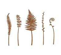 Gralara Set de 5 Tiges Décoratives pour Jardin, Piquets en Métal Élégant pour Extérieur, Ornements pour Décoration, Parfaits pour Pelouse et Allées, Idée Cadeau pour Amoureux du Jardinage, Style B