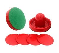 Gralara Set de Poussoirs de Hockey sur Air avec Palets Ronds et de Nettoyage pour Jeu de Table Accessoires de Remplacement pour Adultes et Enfants, 2 pièces