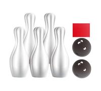 Gralara Set de Quilles pour Jeunes Joueurs, Jeux en Plein Air avec Boules et Quilles, Coffret de 10 Quilles de Bowling