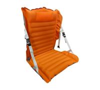 Gralara Siège Gonflable d'Extérieur Coussin Chaise Pad Pliant avec Dossier Ajustable Confort Prolongé et Réduction de Pression Construction Nylon et TPU, Array, Orange