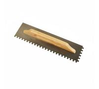 Gralara Spatule Dentée pour Carrelage Acier Au Carbone Spatule Dentée Matériau Platoir Cranté pour Carreleurs, Bricoleurs, 60CM, Dents 10x10