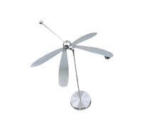 Gralara Statuette En Métal Libellule Décorative, Objet Unique En Son Genre, Idéal pour Décorer Un Salon Ou Un Comptoir, Ou Comme Cadeau D'an, Argent