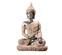 Gralara Statute Bddha Assis Exquis | en Résine, Statue Bddha, Miniature, Décoration, pr Entrée, Noir, Style D