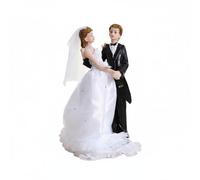 Gralara Sujet de Gâteau de Mariage Élégant Statuette Couple Mariés Souvenir Mémorable, A