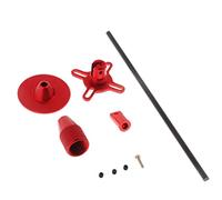 Gralara Support Antenne GPS Socle de Support Antenne Montée Repliable Porte-antenne Fixe Quadricoptère Structure Métallique Adapté à Pilote DRO, Rouge