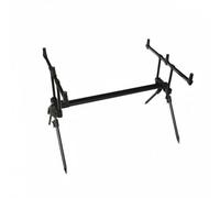 Gralara Support de Canne à Pêche Télescopique Porte-Canne Trépied Râtelier Structure en Alliage d'Aluminium Légère et Robuste 6 Supports Ajustables Convient à Berge Rivière Bord de Lac