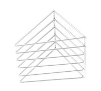 Gralara Support de chapeaux pour casquettes de baseball, rangement multicouche pour chambre, Blanc, 16 Cm X 19 Cm X 18.2
